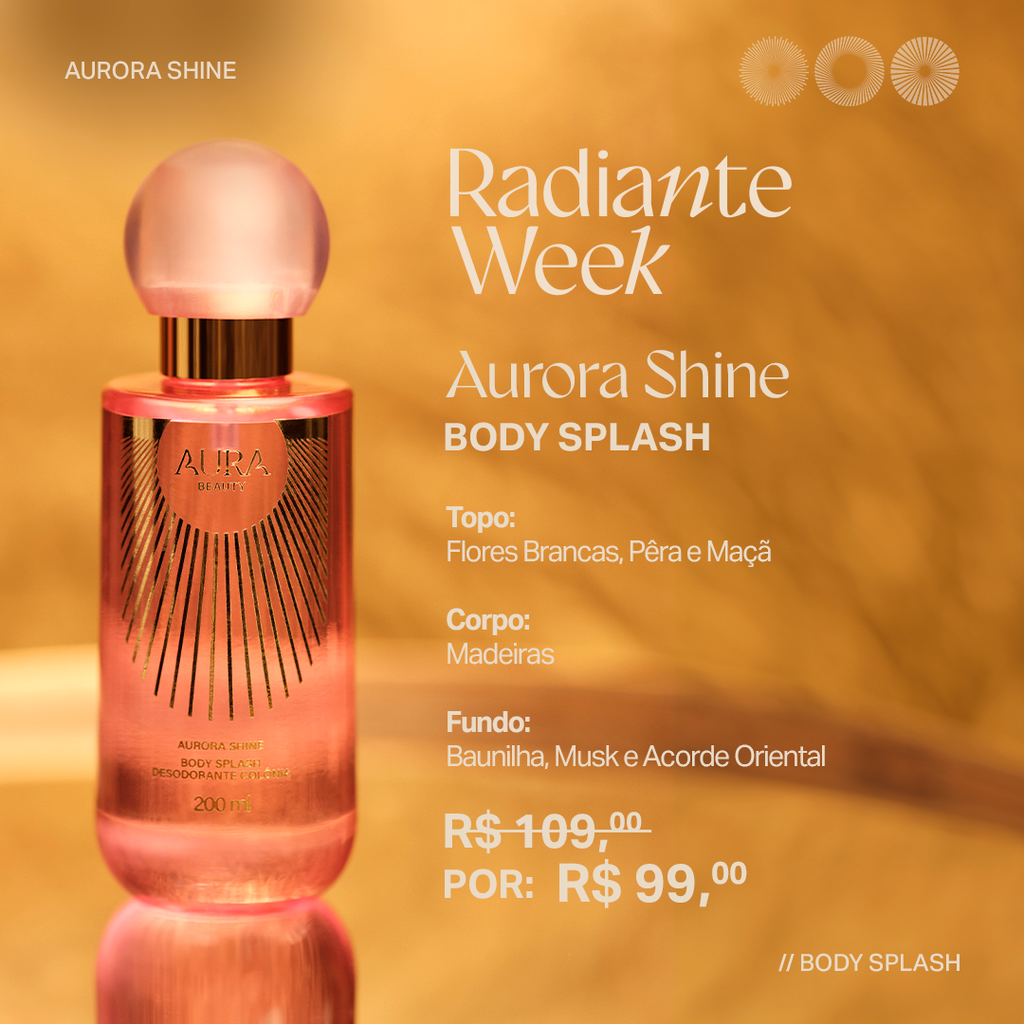 Body Splash Aurora Shine 200ml